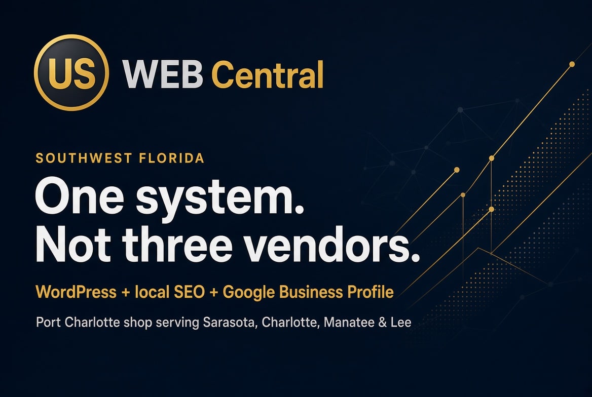 US Web Central — Southwest Florida web design and local SEO as one system, not three vendors.