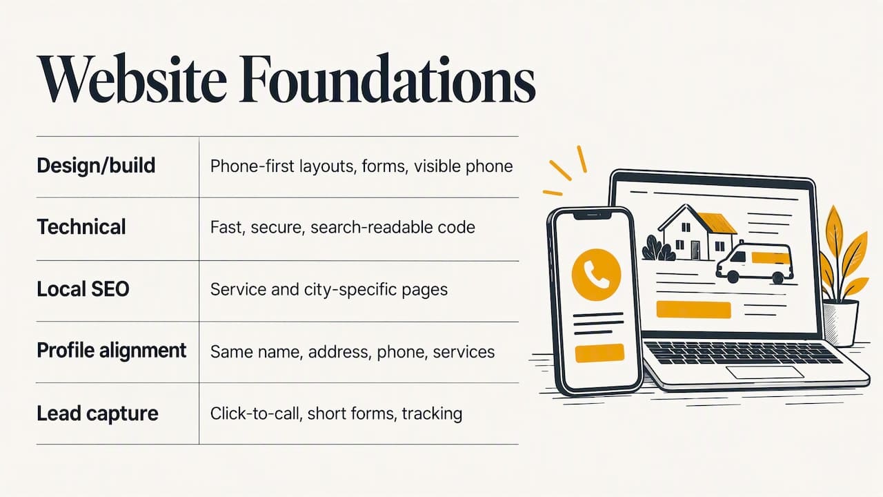 Five foundations of a lead-generating local website